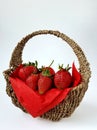 Basket of strawberries berries freshness healthy natural