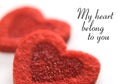 Red velentines hearts Royalty Free Stock Photo