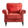 Red Velvet Armchair Isolated On White Background Royalty Free Stock Photo