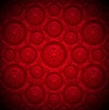 Red Velvet Background with Classic Ornament