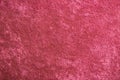 Red velvet background or velour flannel texture made of cotton or wool with soft fluffy velvety satin fabric cloth meta