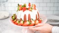 Red velvet bundt cake Royalty Free Stock Photo