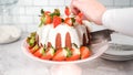 Red velvet bundt cake Royalty Free Stock Photo