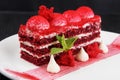 Red velvet cake Royalty Free Stock Photo