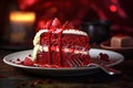 Red Velvet Cake tasty dessert background