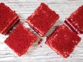 Red velvet cakes Royalty Free Stock Photo