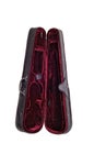 Red velvet case for violin Royalty Free Stock Photo