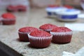 Red velvet cupcakes.