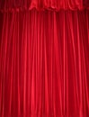 Red velvet curtain Royalty Free Stock Photo