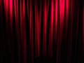 Red velvet drapes Royalty Free Stock Photo