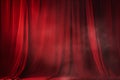 Red Velvet Drapes Valentine Day background Royalty Free Stock Photo