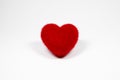 Red velvet fluffy heart Icon for love