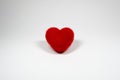 Red velvet fluffy heart Icon for love