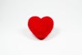 Red velvet fluffy heart Icon for love