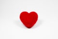 Red velvet fluffy heart Icon for love