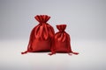 Red Velvet Jewelry Storage Bags Royalty Free Stock Photo