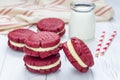 Red velvet sandwich cookies