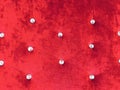 Red velvet texture background with diamonds Royalty Free Stock Photo