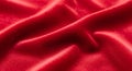 Red velvet texture background. Fabric backdrop smooth Royalty Free Stock Photo