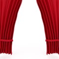 Red Velvet Theater Courtains Royalty Free Stock Photo
