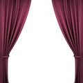 Red Velvet Theater Curtains Royalty Free Stock Photo