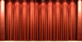 Red velvet theatre courtain Royalty Free Stock Photo