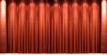 Red velvet theatre courtain Royalty Free Stock Photo