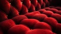 Luxurious Red Velvet Tufted Upholstery Texture Royalty Free Stock Photo