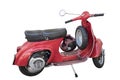 Red Vespa scooter Royalty Free Stock Photo