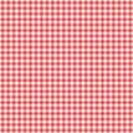 Red vichy check, or gingham, print background. Seamless, or repeat, pattern. Fabric texture visible. Royalty Free Stock Photo