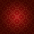 Red vintage background with gold ornament - eps