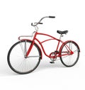 Red Vintage Bicycle Royalty Free Stock Photo