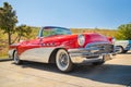 Red vintage 1955 Buick convertible classic car Royalty Free Stock Photo