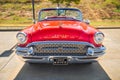 Red vintage 1955 Buick convertible classic car