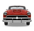 Red Vintage Car Isolated Royalty Free Stock Photo