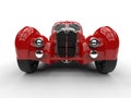 Red Vintage Concept Car - Front View Royalty Free Stock Photo