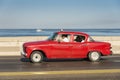 Red vintage Studebaker Lark Havana Royalty Free Stock Photo