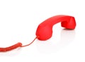 Red vintage telephone Royalty Free Stock Photo