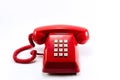 Red vintage telephone Royalty Free Stock Photo