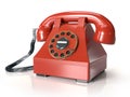 Red vintage telephone Royalty Free Stock Photo