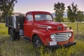 Red Vintage Truck Royalty Free Stock Photo