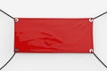 Red vinyl banner