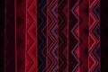 Red and violet vertical lines with zig zag pattern Royalty Free Stock Photo