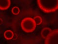 Red Virus blood molecular micro