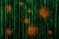 Red Virus Matrix background Royalty Free Stock Photo