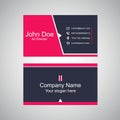 Red visiting card, business professional visiting card, visiting card design,