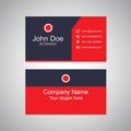 Red visiting card, Grey professional visiting card, visiting card design