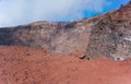 The red volcanic minerals