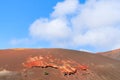 Red volcanic mountain landscape Royalty Free Stock Photo