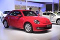 Red volkswagen beetle car Royalty Free Stock Photo